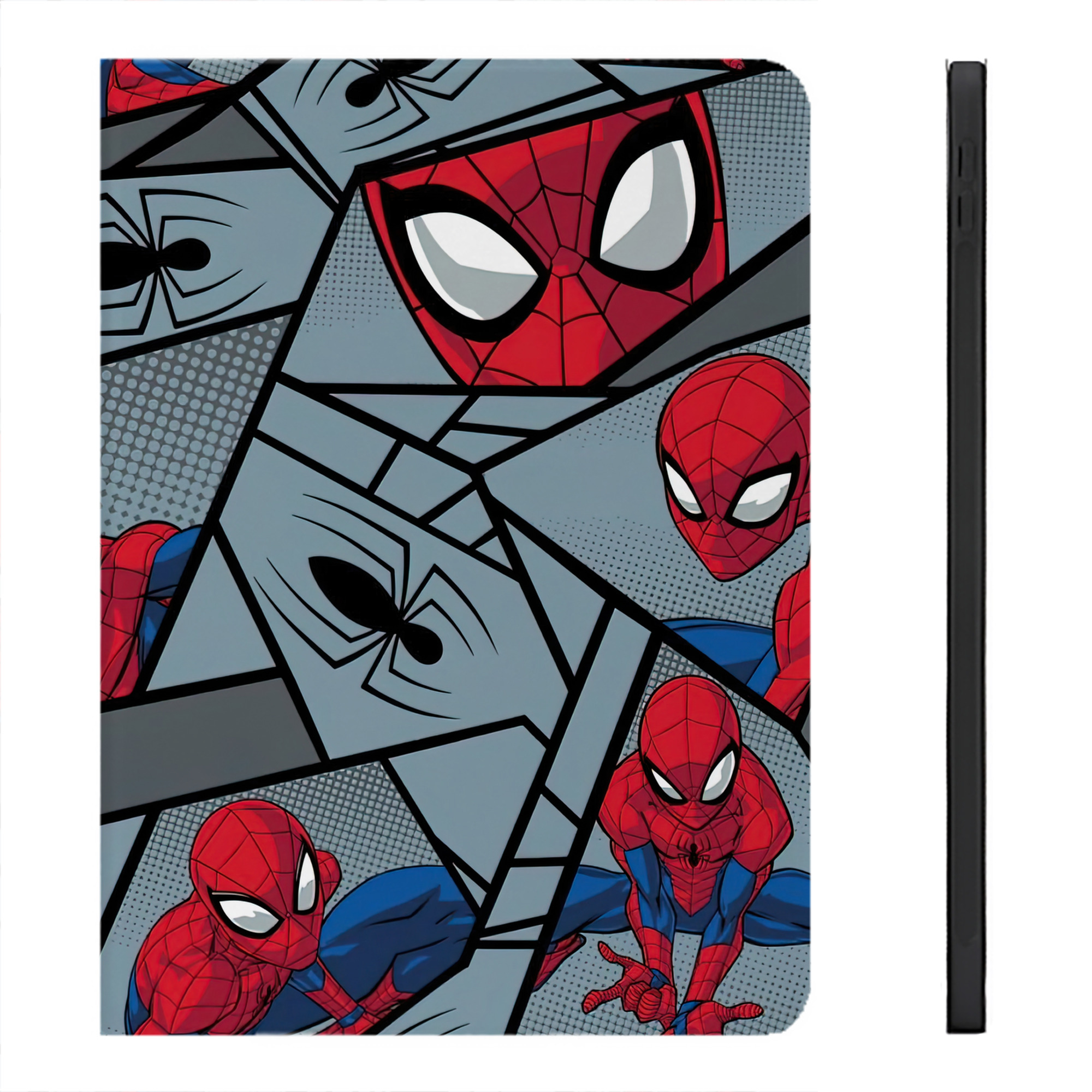 （画像用） Spider Man スパイダーマン IPadケース ペンホルダー付き ブックスタイルデザイン